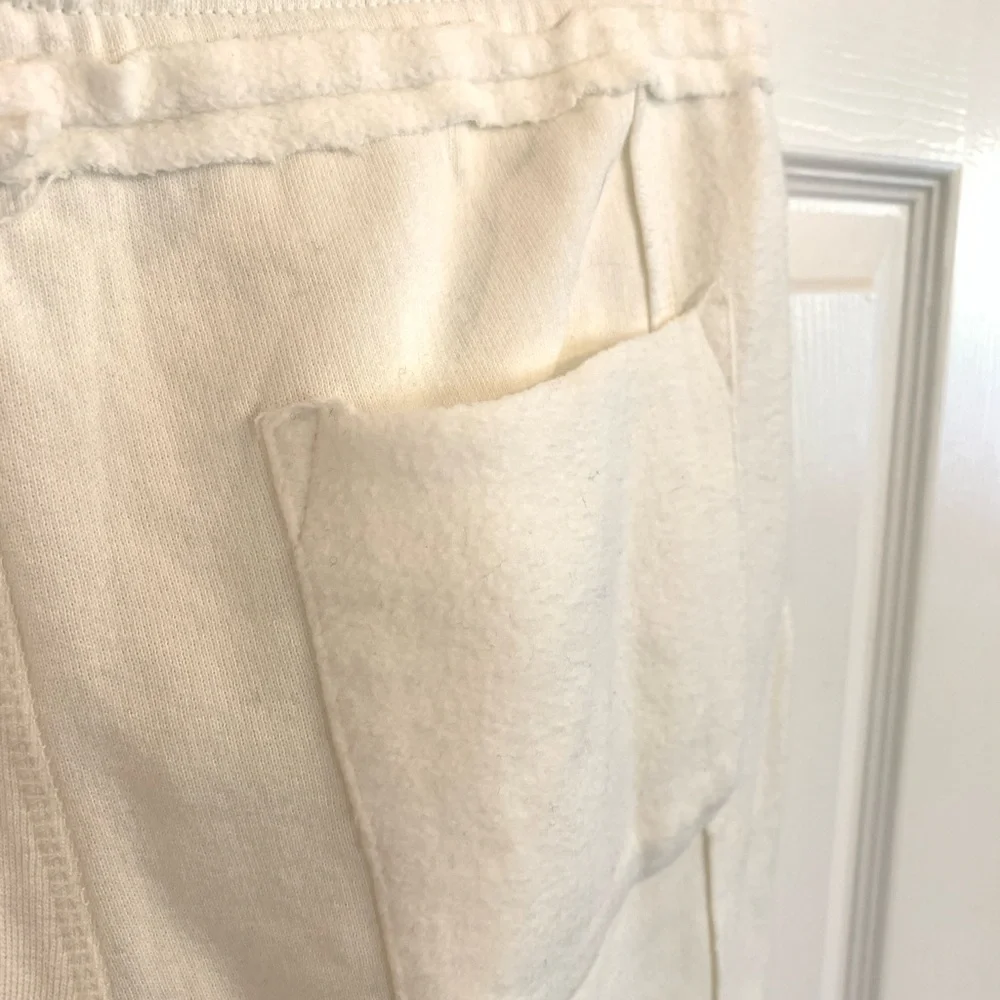 Sundance Cream Cotton Fleece Joggers - Picture 4 of 8